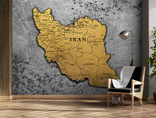 پوستر دیواری ایران MAP50