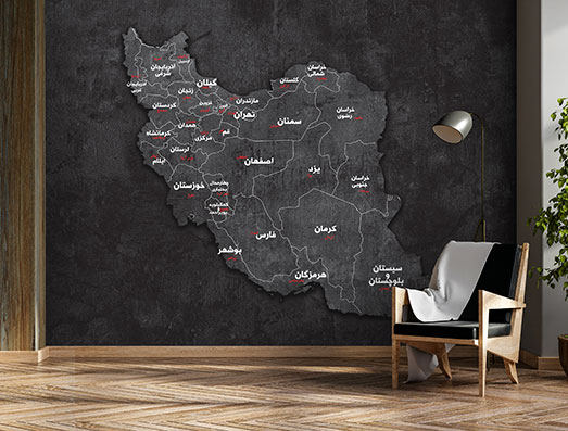 پوستر دیواری ایران MAP44