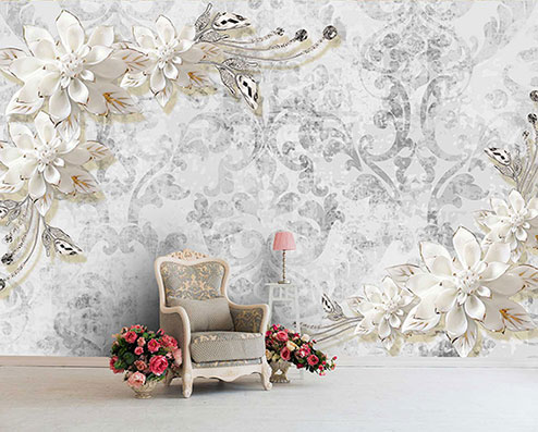 پوستر دیواری گل سه بعدی PA149