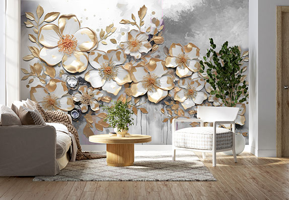 پوستر دیواری گل سه بعدی PA449