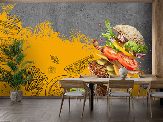 پوستر دیواری غذا fastfood-namia-726-pb105
