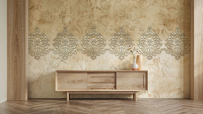 پوستر دیواری داماسک F7011-pa363