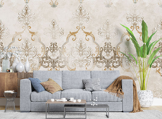پوستر دیواری داماسک F7014