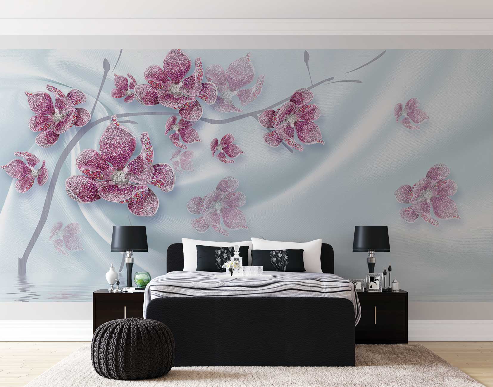 پوستر دیواری گل سه بعدی mt-83444
