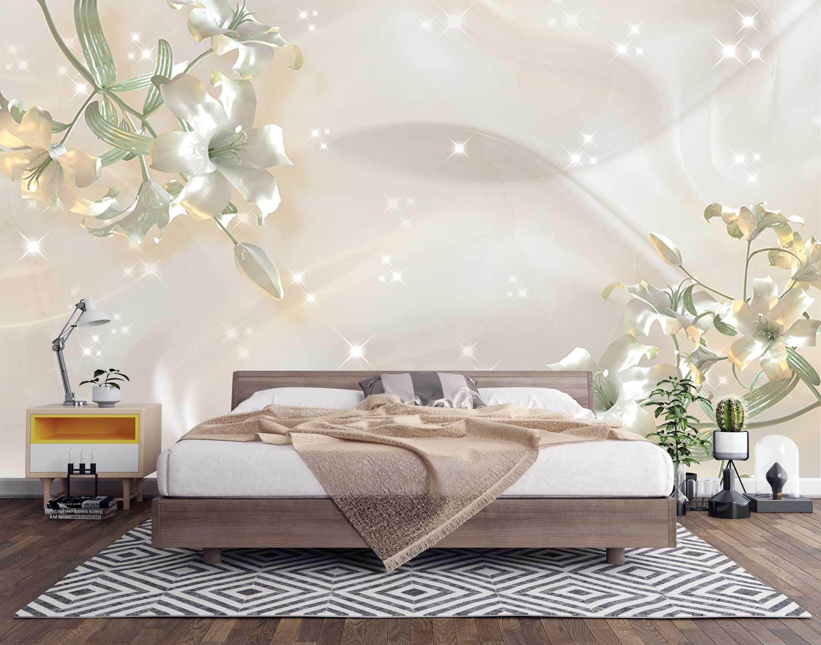 پوستر دیواری گل سه بعدی mt-83561