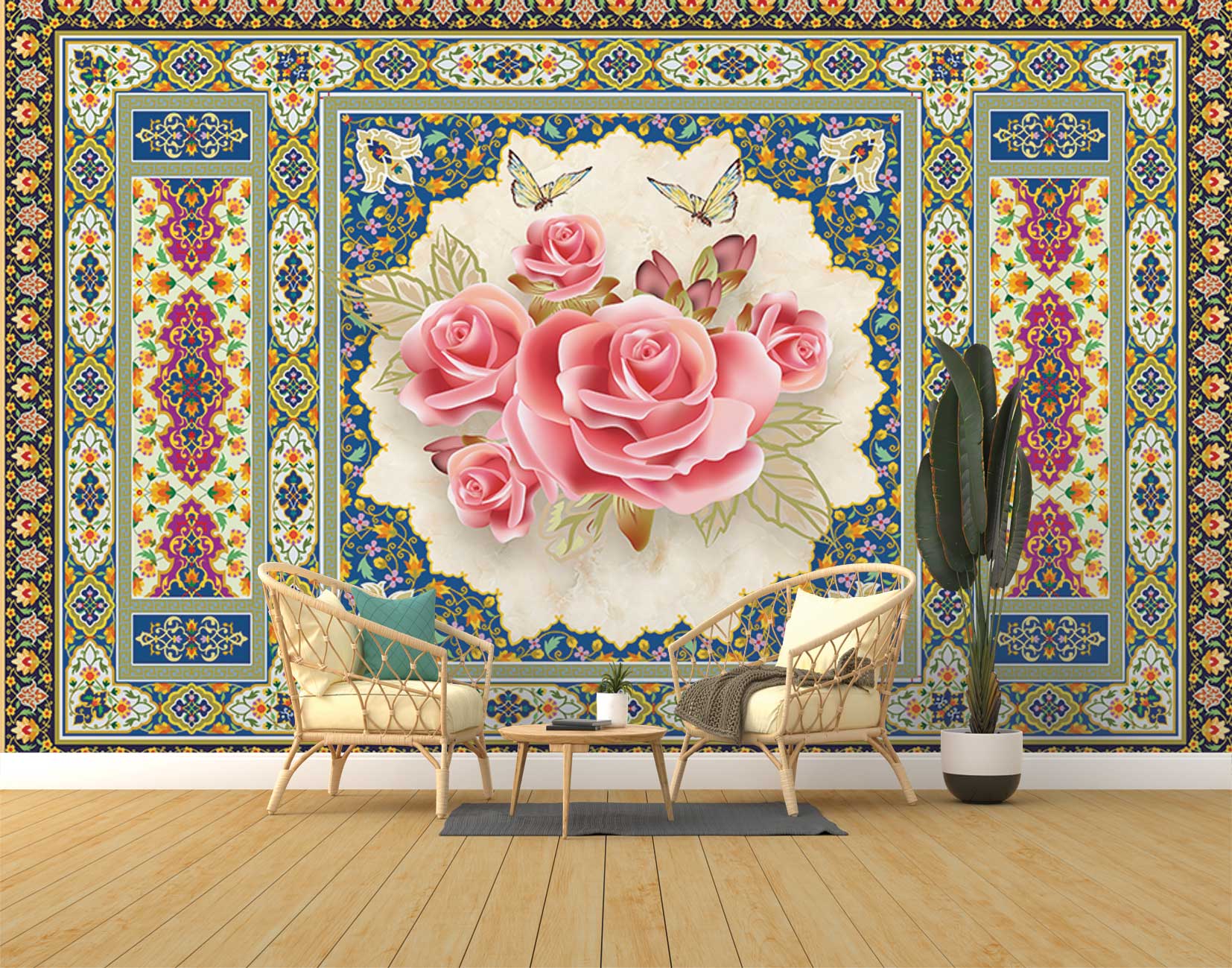 پوستر دیواری گل سه بعدی mt-83580