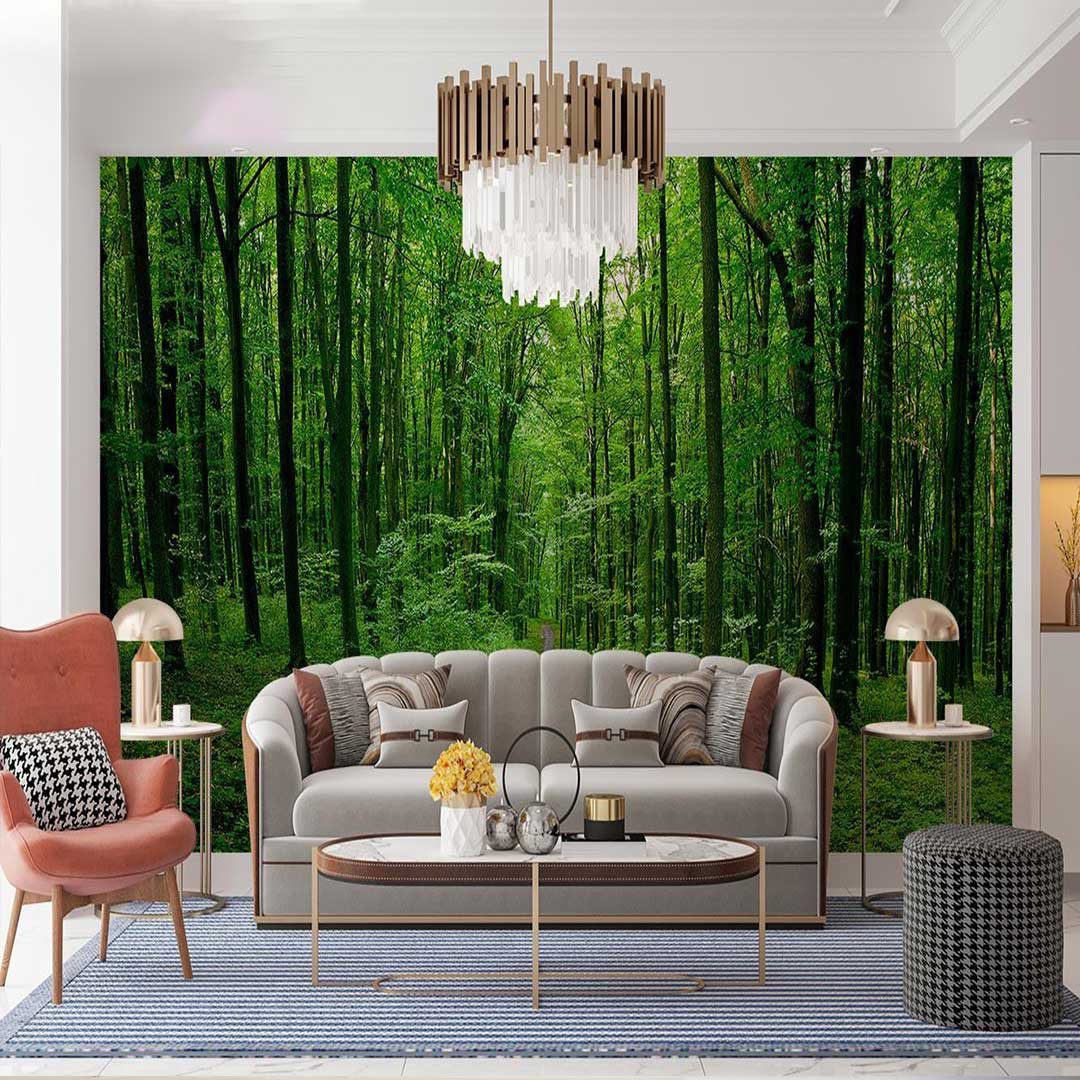 پوستر دیواری طبیعت جنگل بامبو SP-045