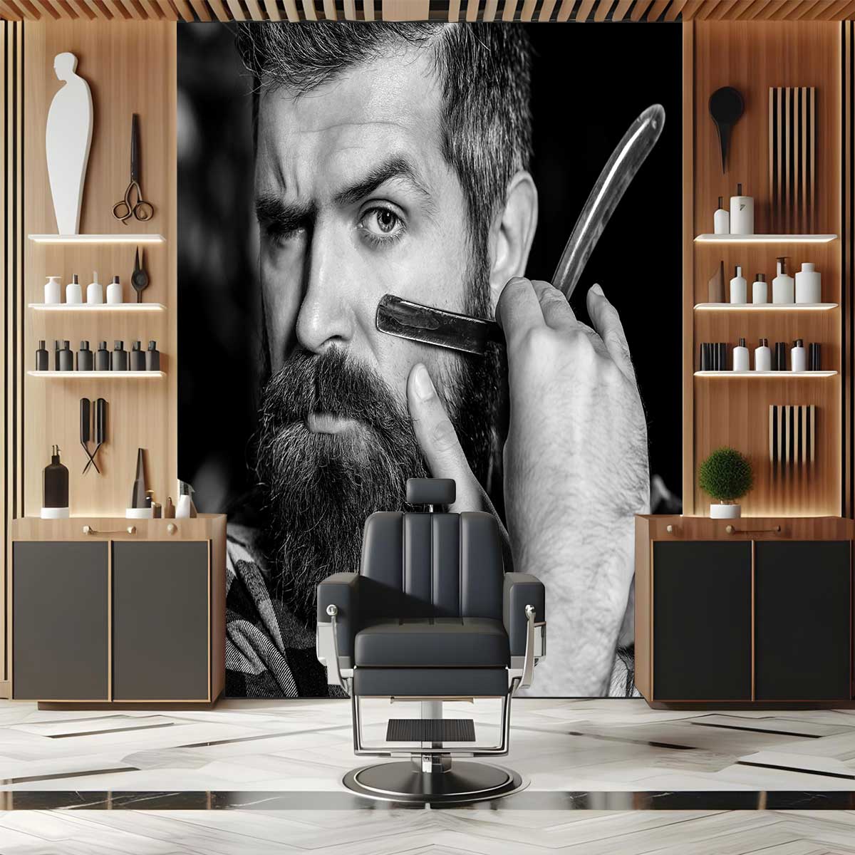پوستر دیواری آرایشگاه مردانه T5172