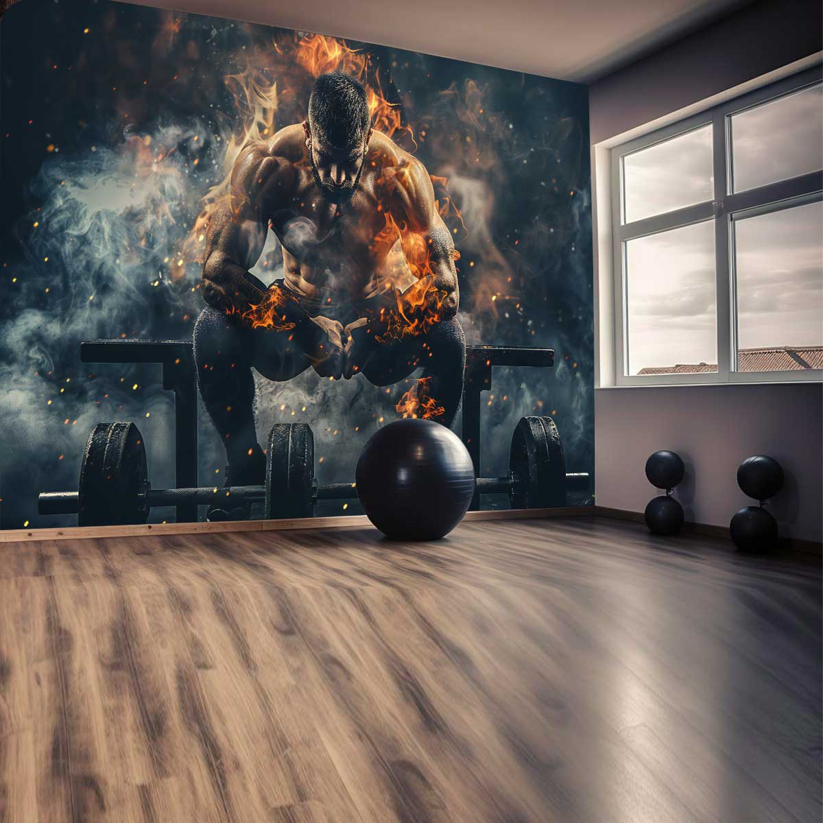 پوستر دیواری باشگاه بدنسازی مردانه T5097