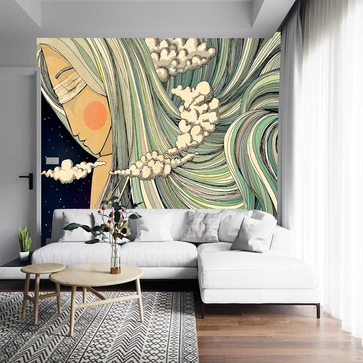 پوستر دیواری چهره نقاشی g-12254