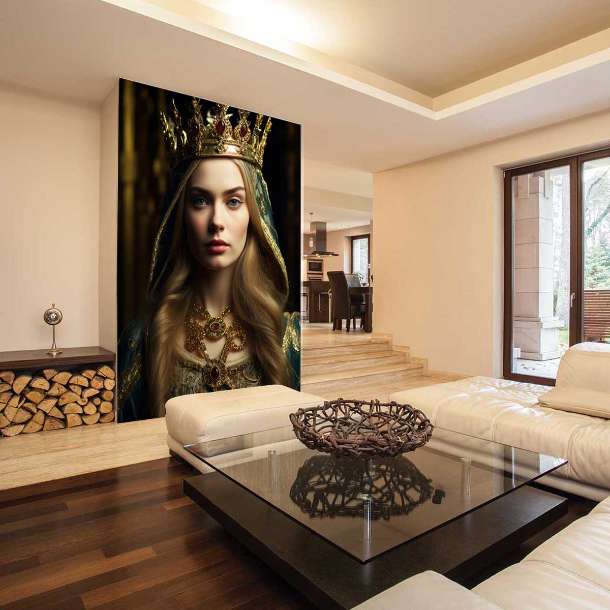 پوستر دیواری چهره زن سلطنتی T3750