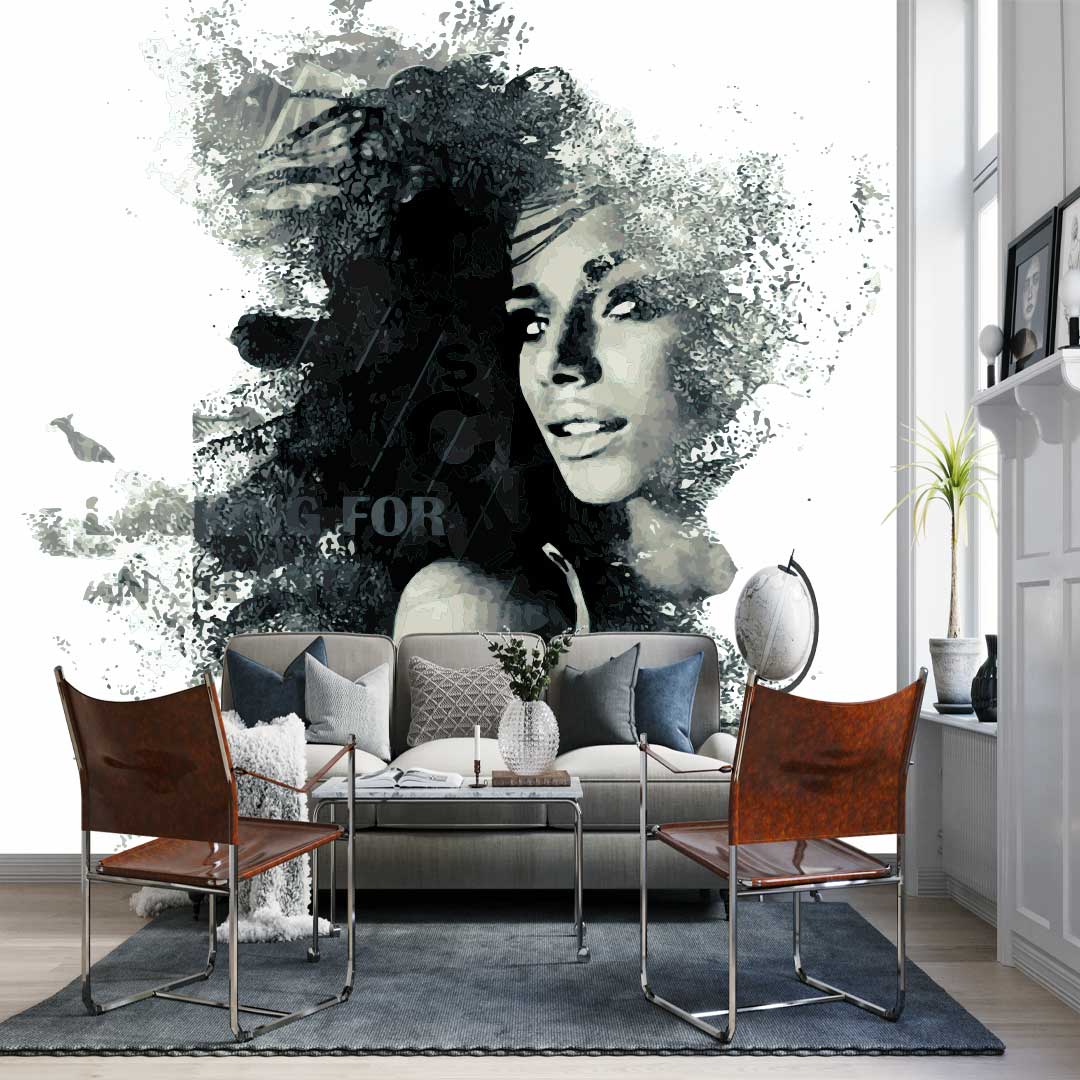 پوستر دیواری چهره زن T3836