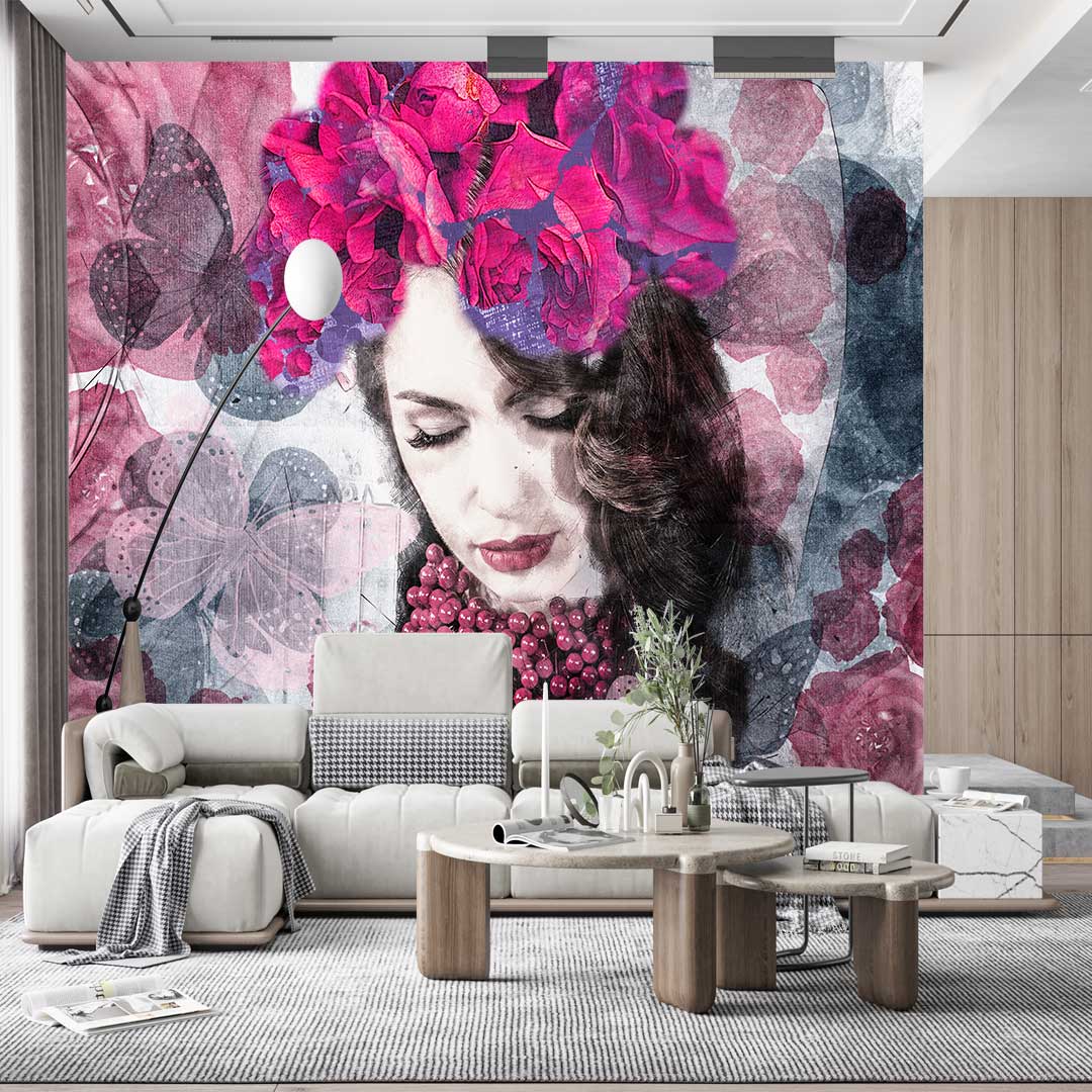 پوستر دیواری چهره زن T3859