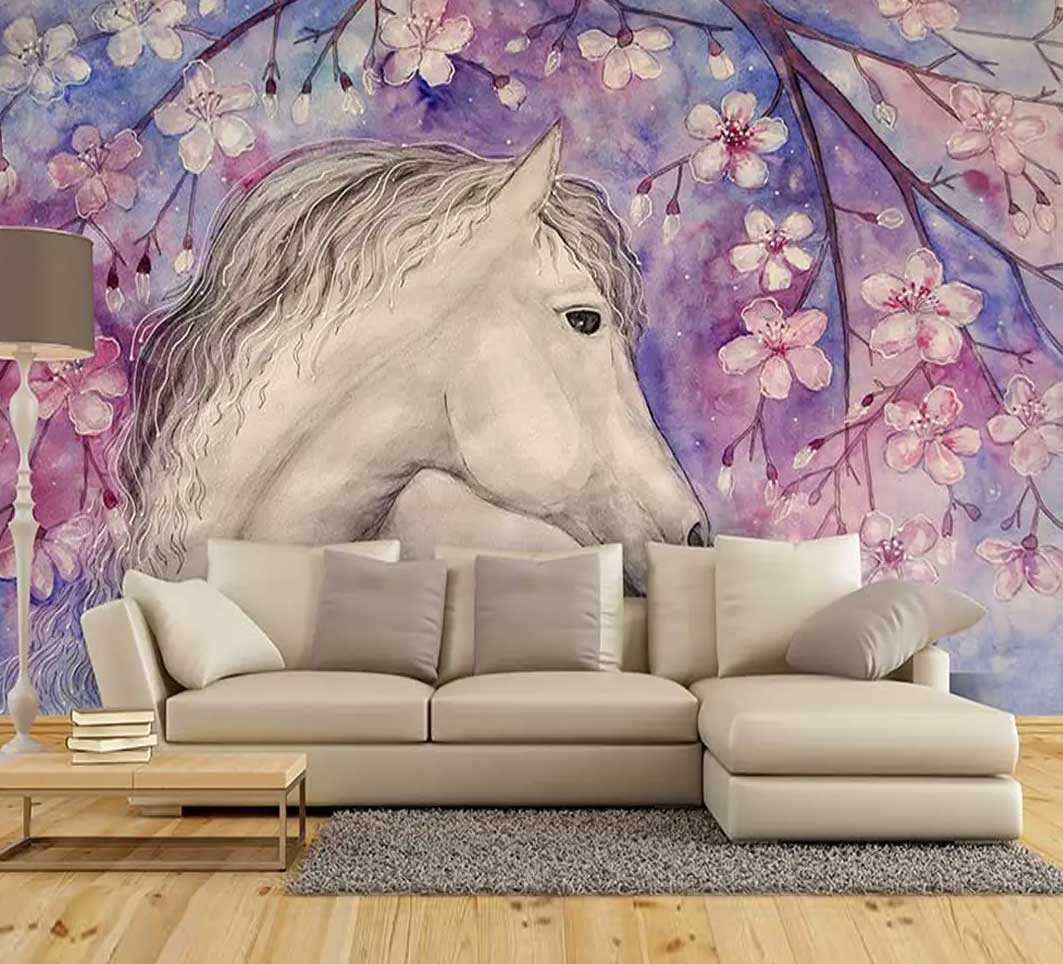 پوستر-دیواری-نقاشی-اسب-کد-h-11243