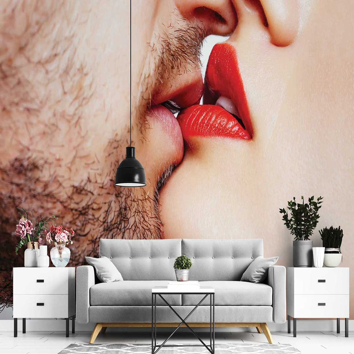 پوستر دیواری رمانتیک عاشقانه لب r10807