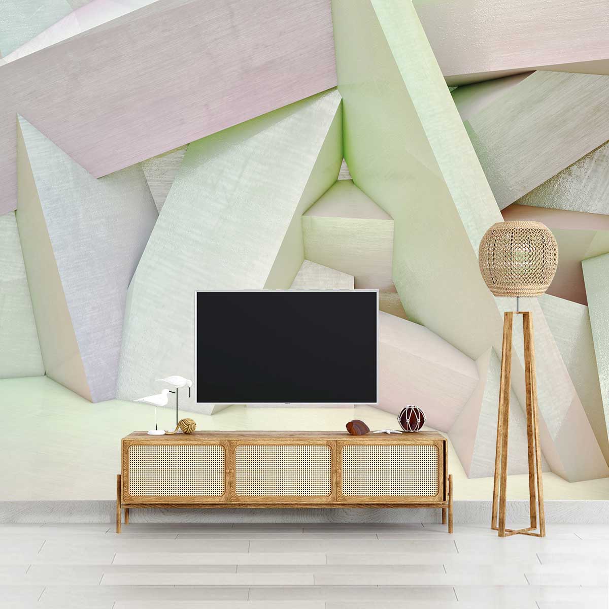 پوستر دیواری سه بعدی برجسته رنگ روشن t4033