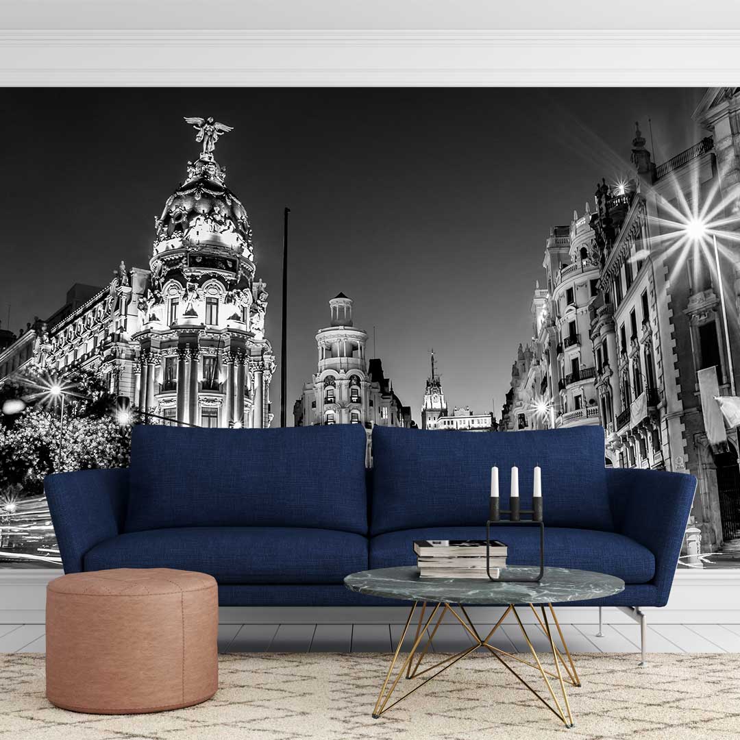 پوستر دیواری شهر  سیاه سفید t3793