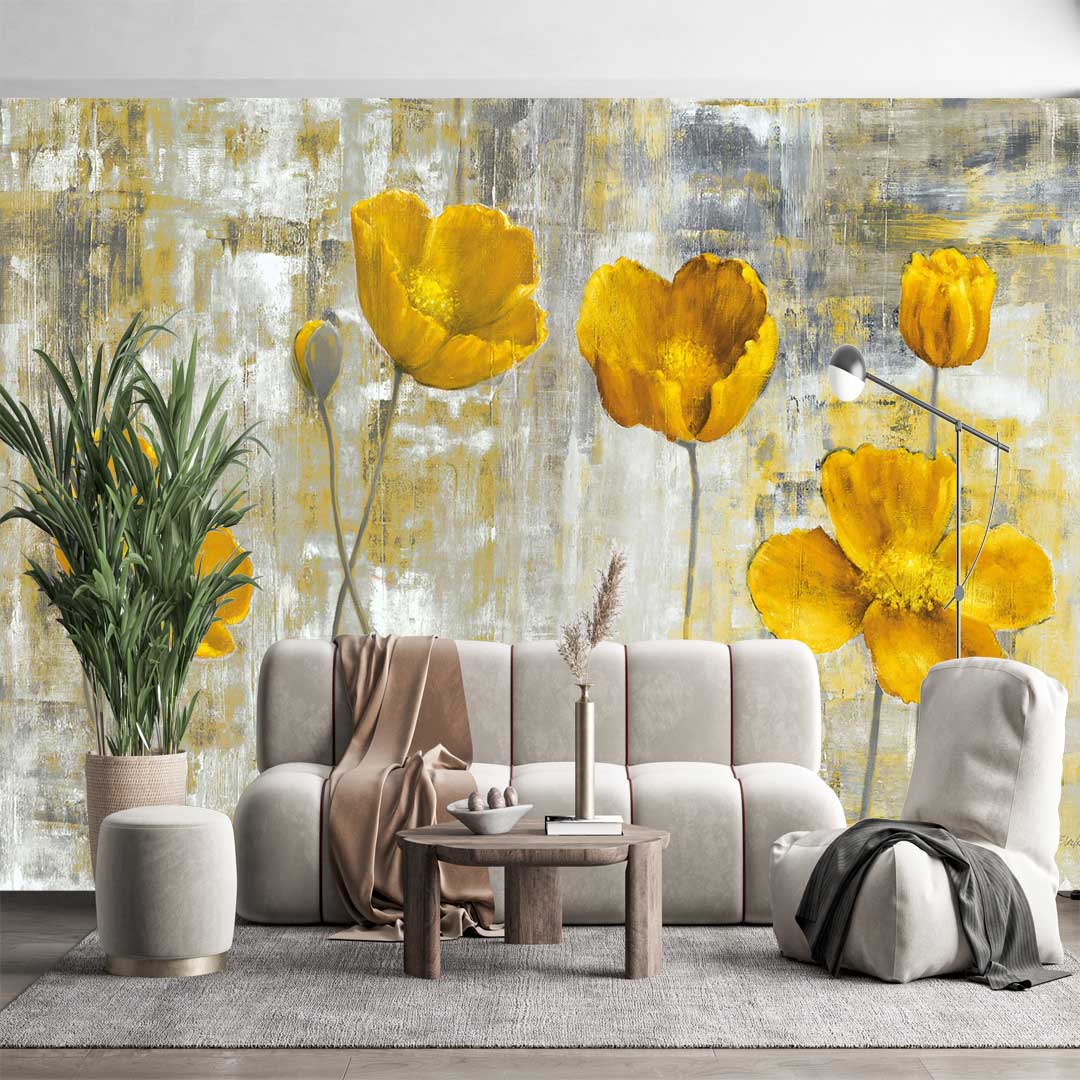 پوستر دیواری طبیعت گل نقاشی t4191