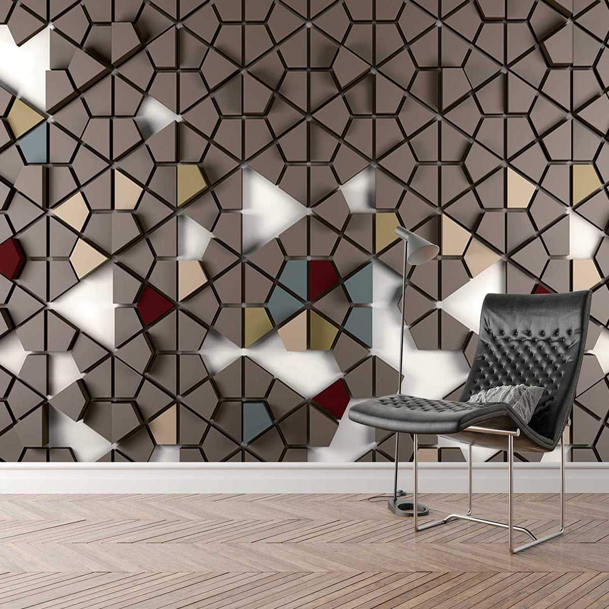 پوستر دیواری ماربل سنگ مرمر هندسی mt83564
