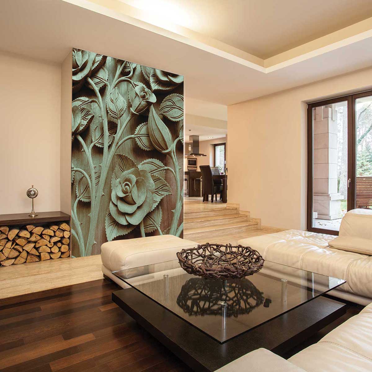 پوستر دیواری مجسمه گل زیبا t3469