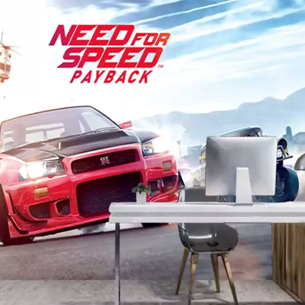 پوستردیواری گیمینگ طرح نیت فور اسپید mt84065