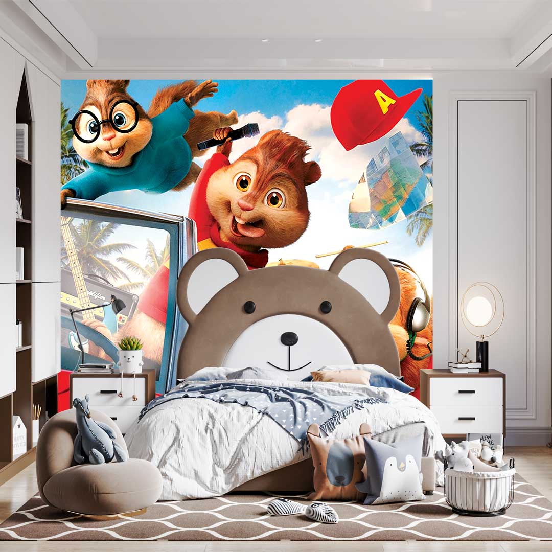 پوستر دیواری کودک  سنجاب t3683