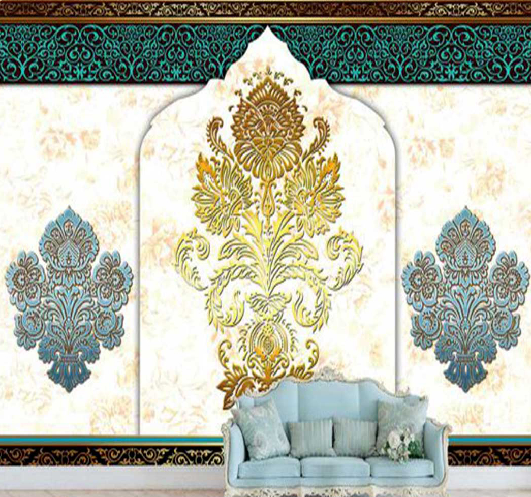 پوستر دیواری سنتی نقوش طلایی کد p-14178