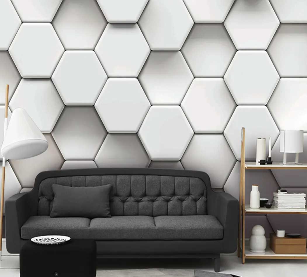 پوستر دیواری سه بعدی هندسی کد b-9412