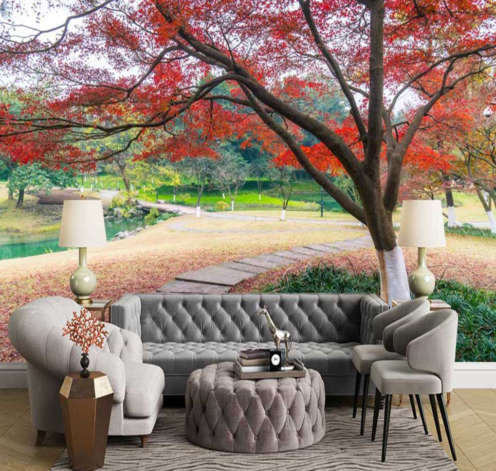 پوستر دیواری درخت قرمز کد n-6311