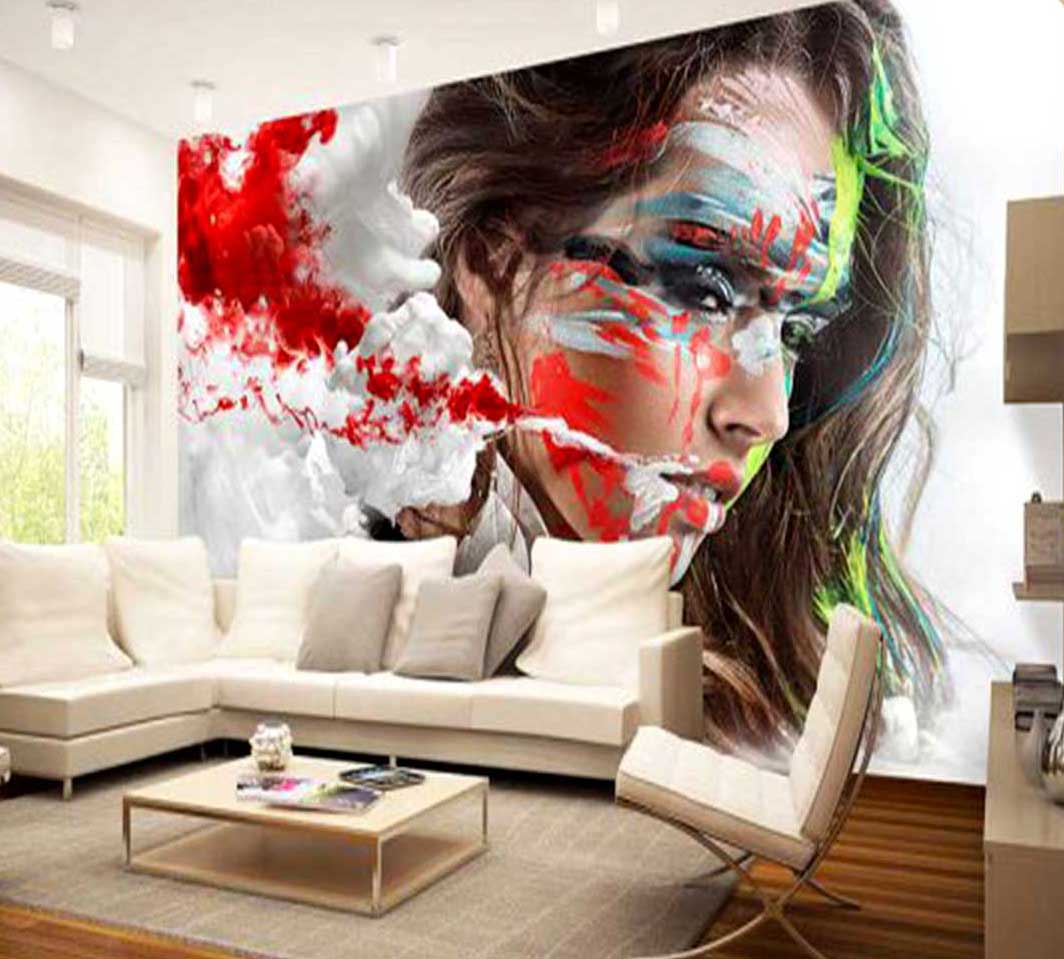 پوستر-دیواری-گرافیتی-چهره-رنگی-کد-g-12212