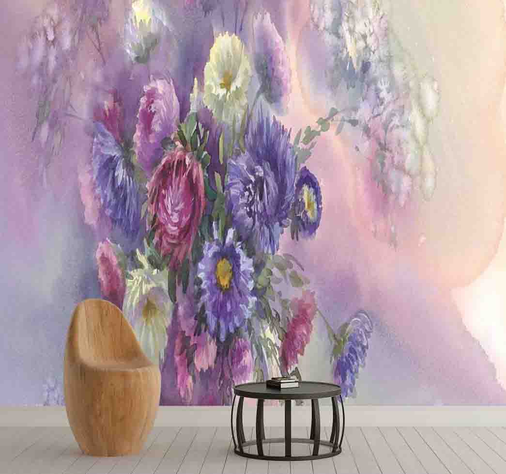 پوستر دیواری نقاشی گل ها کد F-8279