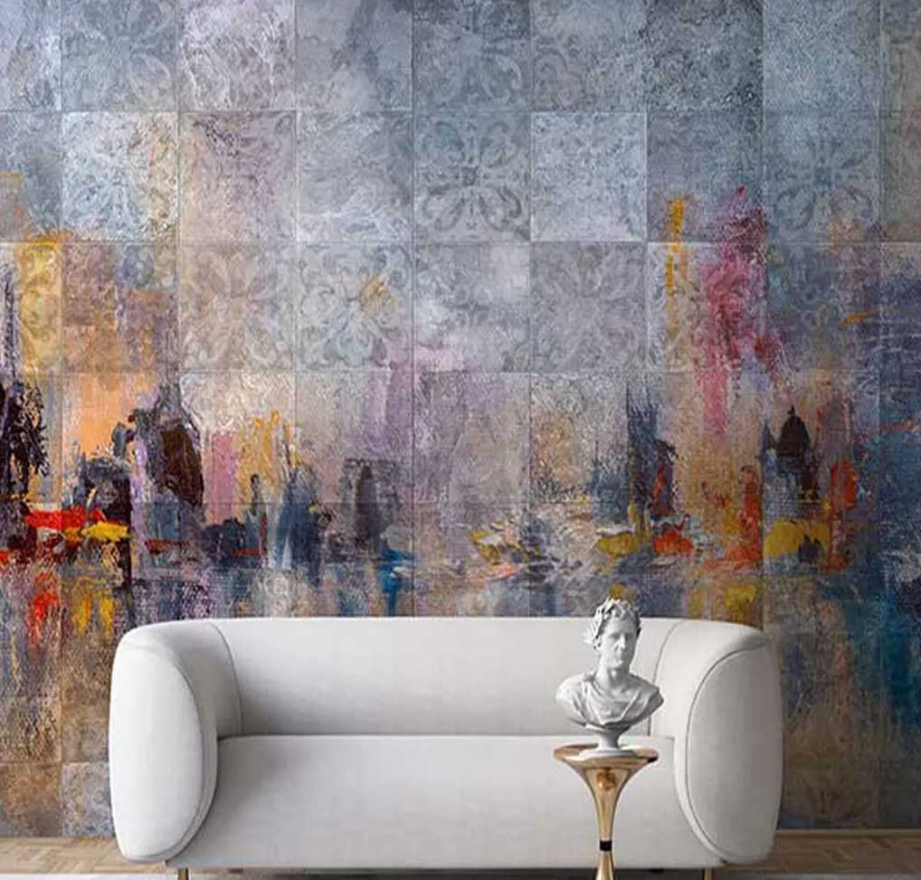 پوستر دیواری لاکچری نقاشی آبرنگی M-99046