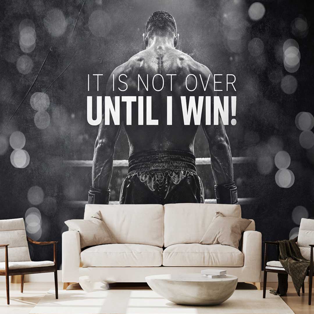 پوستر دیواری انگیزشی ورزشی It’s-Not-Over-Until-I-Win کد DA-4045 مناسب باشگاه