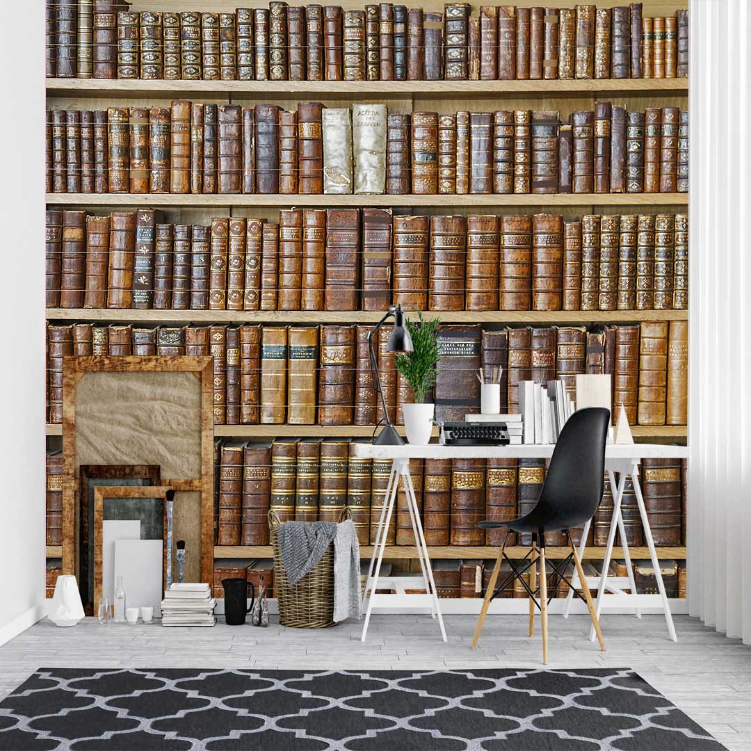 پوستر دیواری سه بعدی  طرح کتابخانهt3371