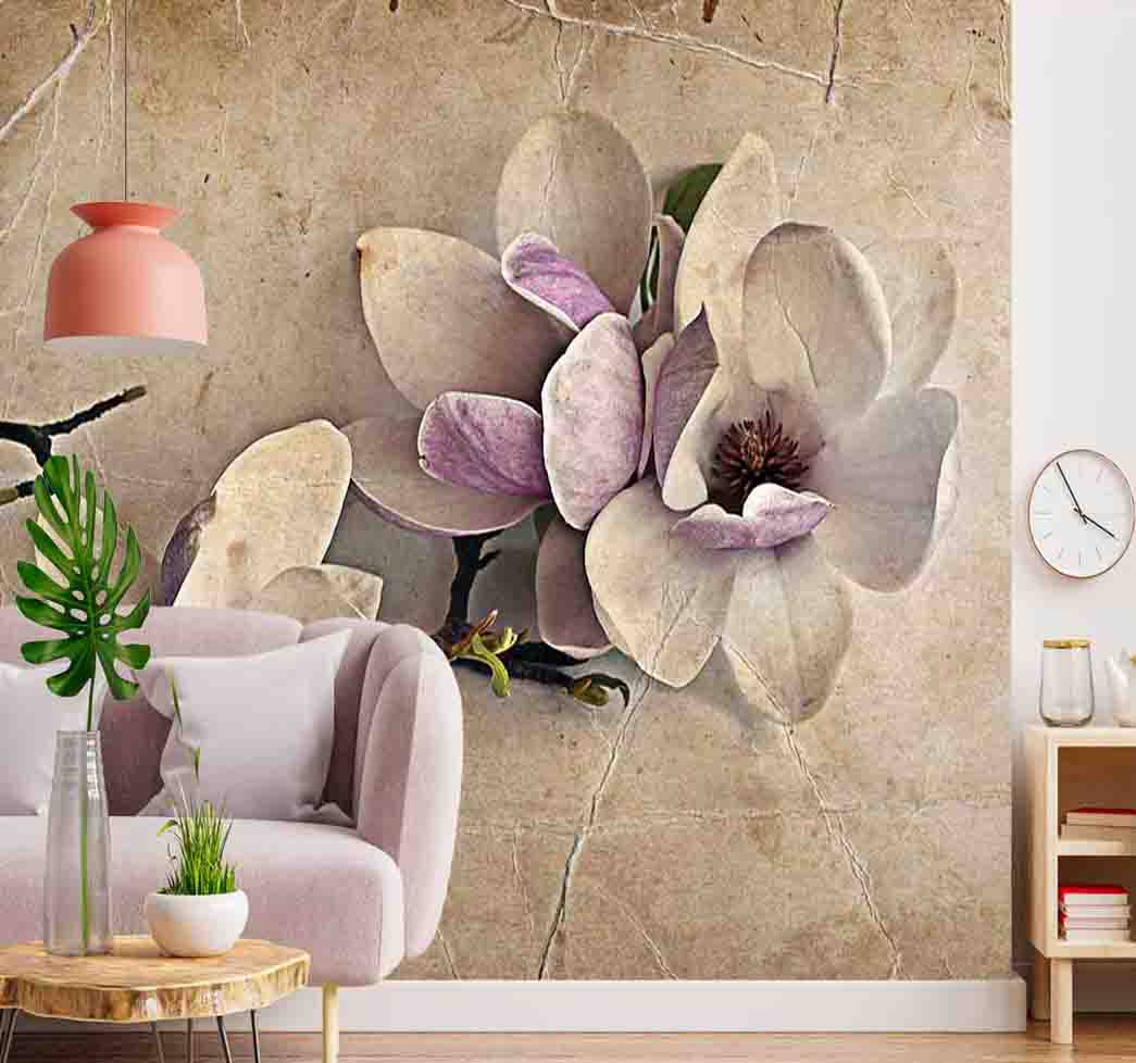 پوستر دیواری گل برجسته کد F-8338